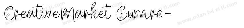 CreativeMarket Gumro字体转换